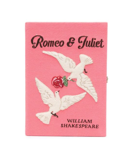 Olympia Le-Tan Pink Doves Appliqué 'Romeo And Juliet' Mini Bag