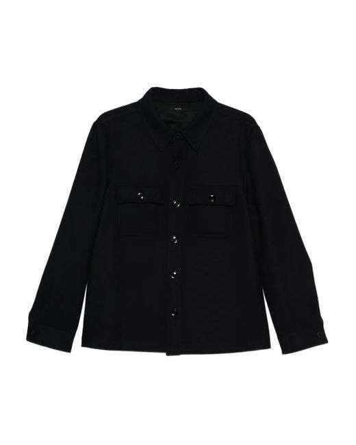 Tom Ford Button-Down Shirtjack Met Klepzak in het Black voor heren