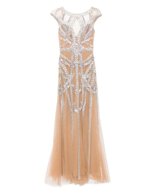 Zuhair Murad Natural Roads-Embroidered Flared Gown