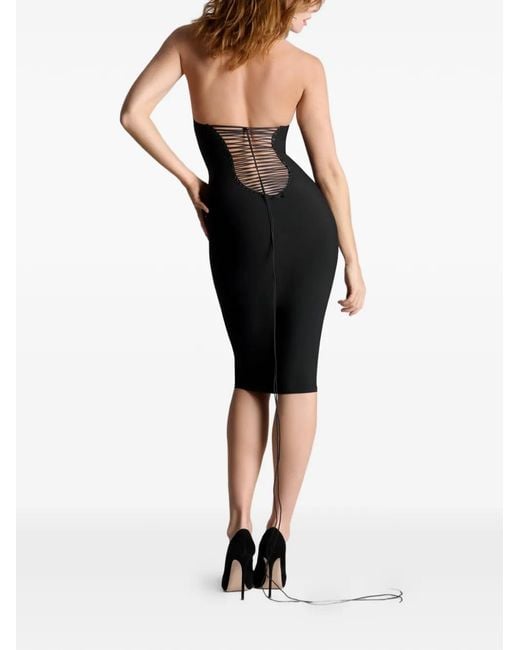 Maison Close Black Nuit Infinie American-Dollar Midi Dress