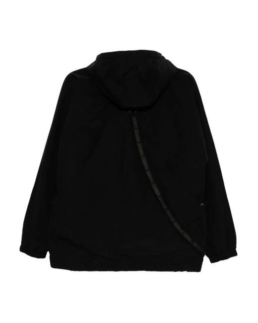 Musium Div. Black Multi-Pockets Hooded Jacket for men