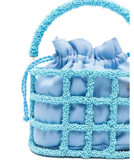 Mini Sac À Main À Fleurs Rosantica en coloris Blue