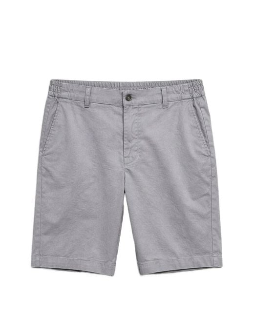 LES HÉRITIERS Gray Elasticated-Waist Shorts for men
