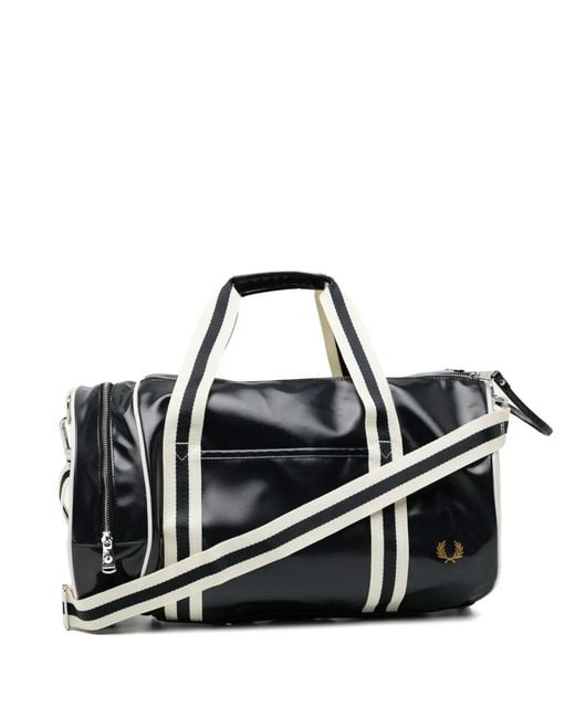 Fred Perry Black Classic Barrel Holdall