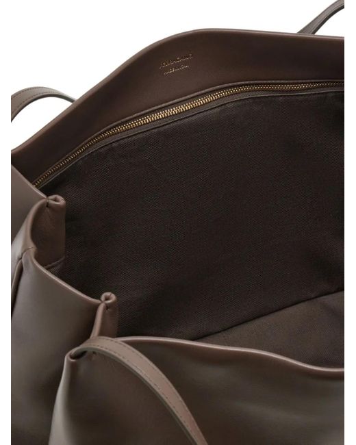 Ferragamo Brown Large Leather Tote Bag