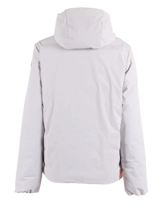 Rrd White Montecristo Reversible Hooded Jacket for men