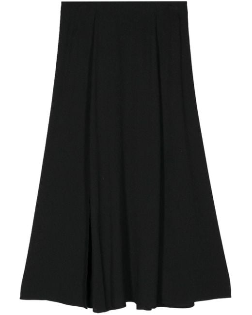 Jupe mi-longue Zoe Reformation en coloris Black