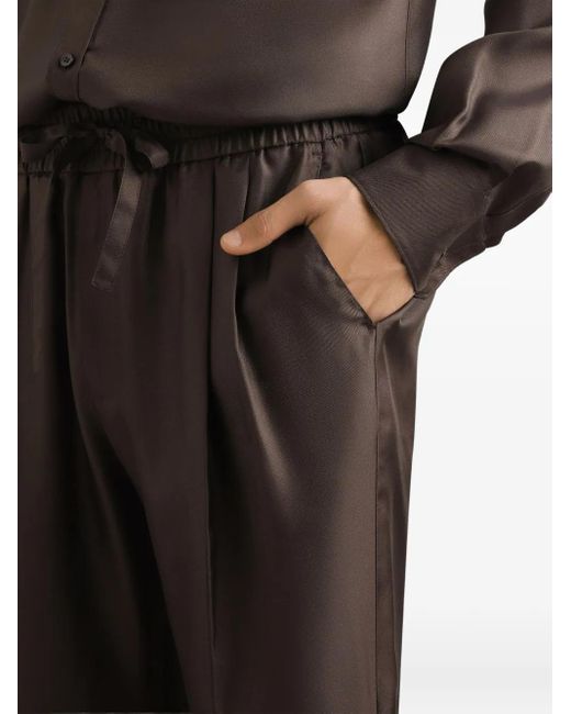 Dolce & Gabbana Hose Aus Seide in Brown für Herren