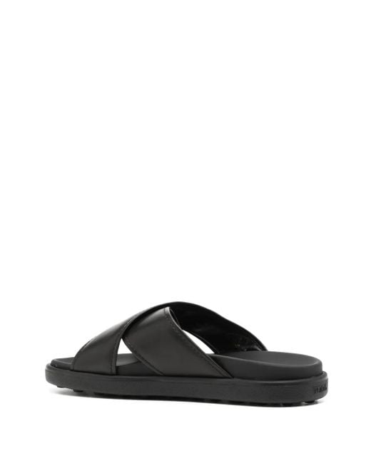 Tod's Black Slides Shoes for men