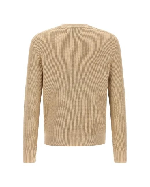 Ballantyne Blue Argyle-Pattern V-Neck Sweater for men