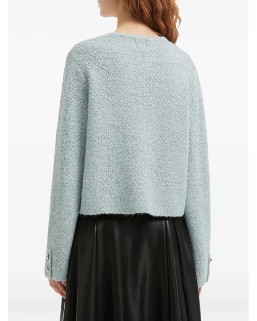 B+ AB Blue Pocket Buttoned Cardigan