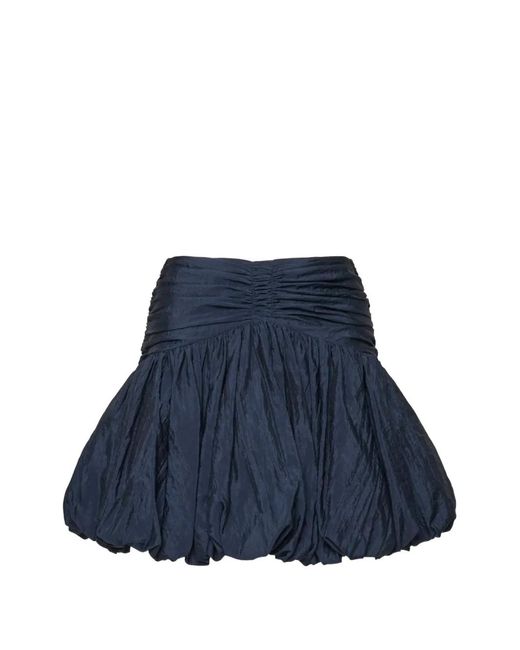 Cinq À Sept Blue Kaldi Ruched Bubble Skirt
