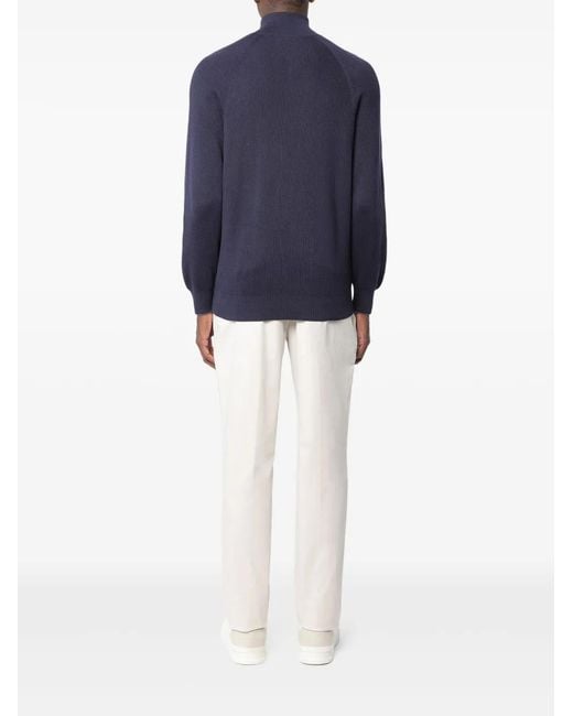 Brunello Cucinelli Katoenen Trui in het Blue voor heren