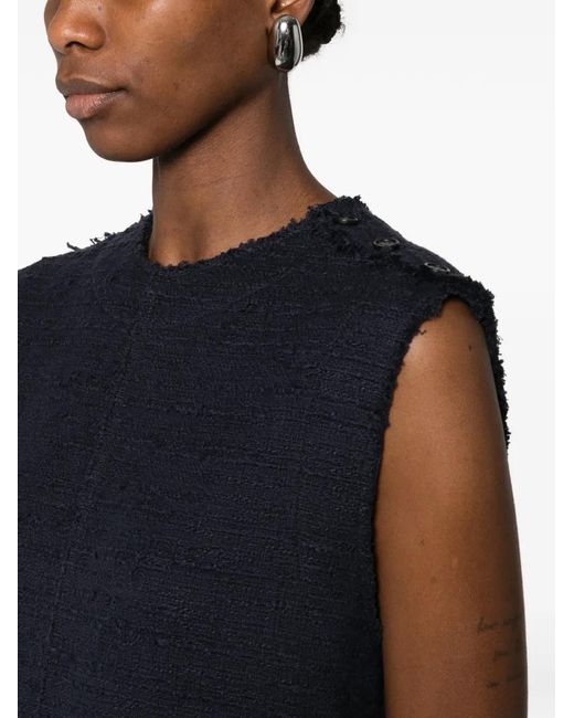 N°21 Black Blouse À Col Boutonné