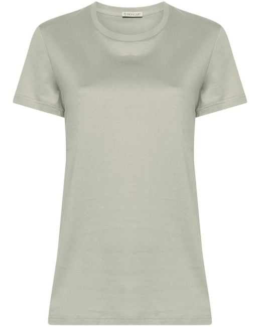 Moncler Gray Logo Patch T-Shirt