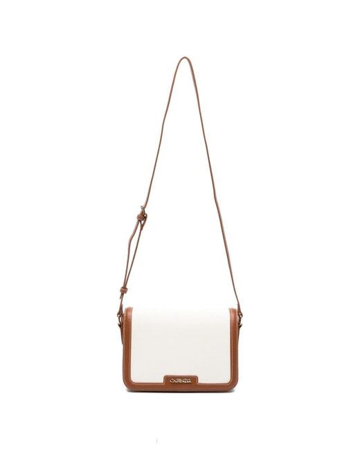 CafeNoir White Logo-Plaque Cross Body Bag