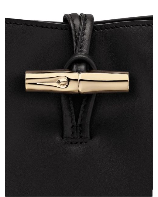 Longchamp Black Extra Small Le Roseau Bucket Bag