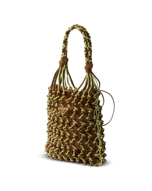 Prada Brown Small Noué Tote Bag