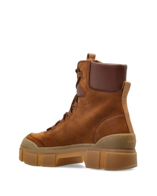 Vic Matié レースアップ パデッドブーツ Brown