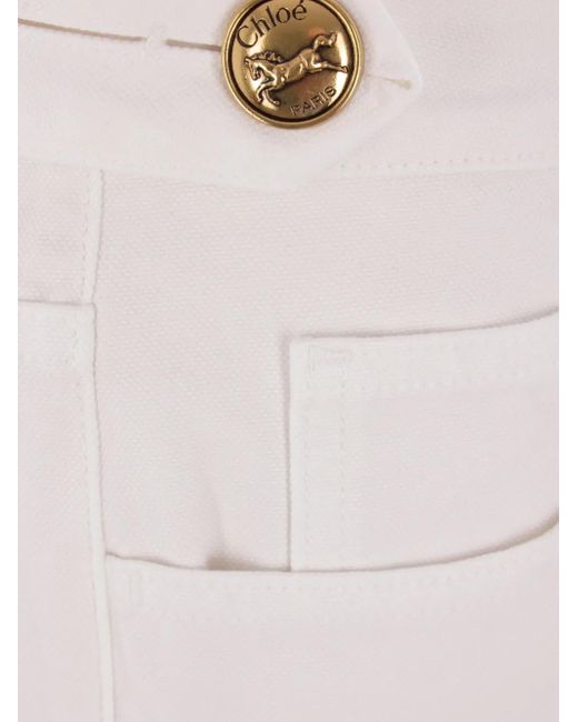 Chloé Straight Broek in het White