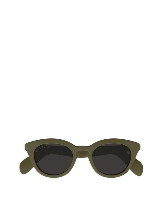 Gucci Green Oval-Frame Sunglasses for men