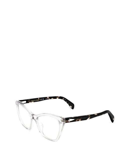 Rag & Bone Black Cat-Eye Frame Glasses