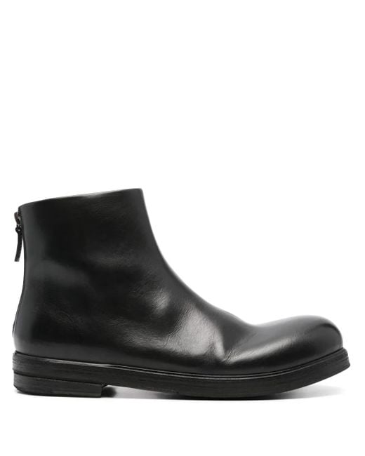 Marsèll Black Zucca Zeppa Leather Boots for men