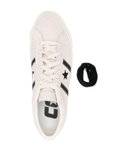 Converse One Star Academy Pro Suède Sneakers in het White