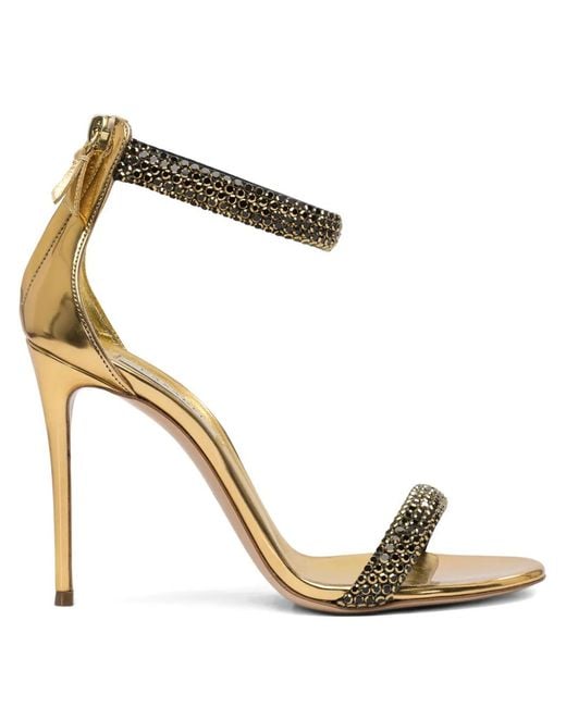 Casadei Metallic Heeled Shoes