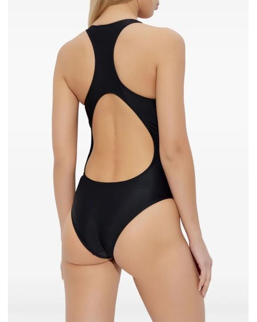 Vetements Black Logo-Print Swimsuit