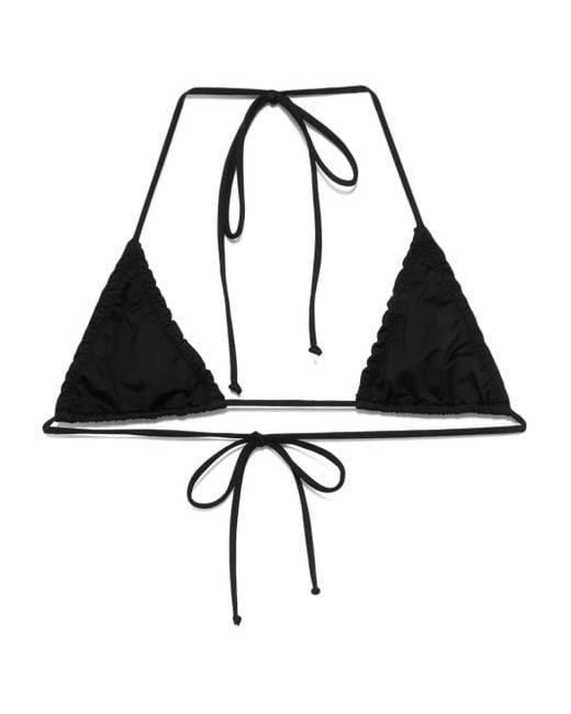 Mc2 Saint Barth Black Klassisches Triangel-Bikinioberteil