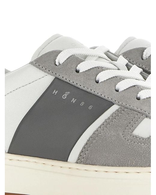 Hogan White H668 H-Tv Sneakers for men