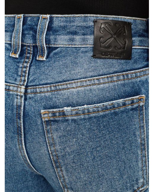 Off-White c/o Virgil Abloh Blue Ausgestellte Jeans