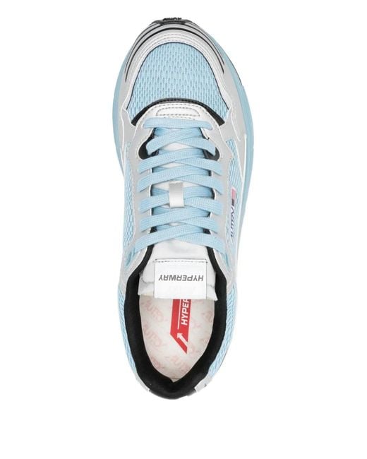 Autry Blue Logo Patch Sneakers for men