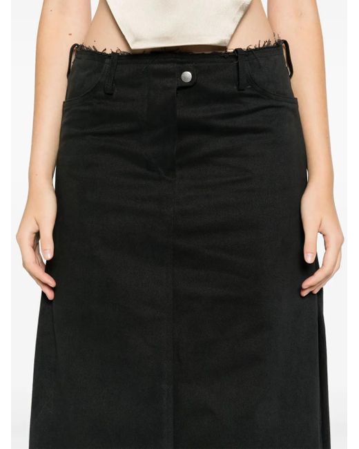 Sinéad O'Dwyer Black Fold Maxi Skirt