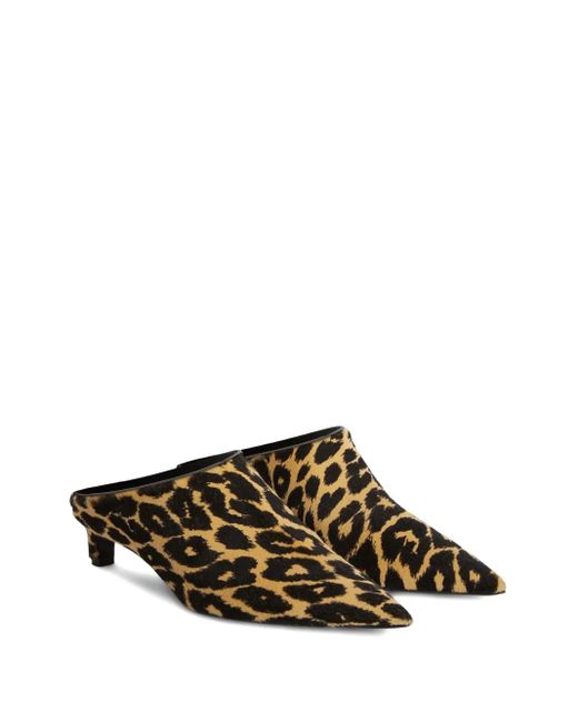 Jil Sander Brown Pointed "Mule"