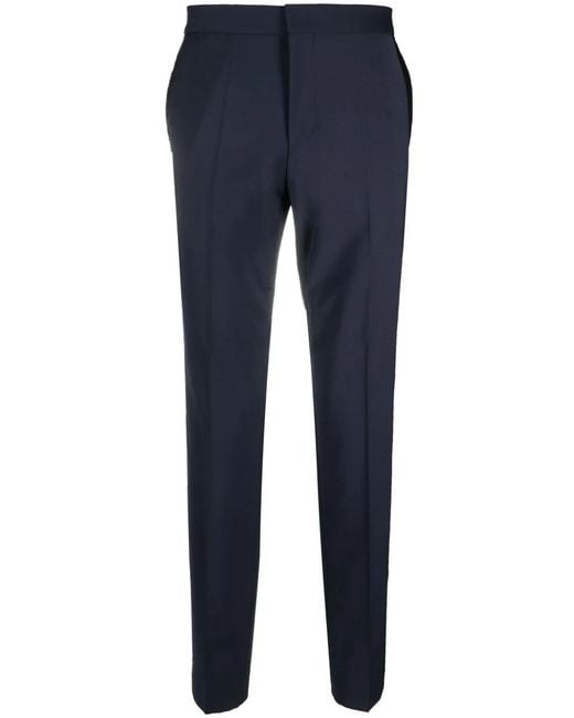 HUGO Blue Tapered-Leg Chino Trousers for men