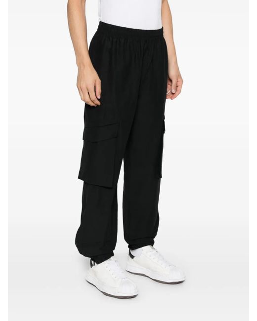 Represent Black Tech Cargo Pants for men