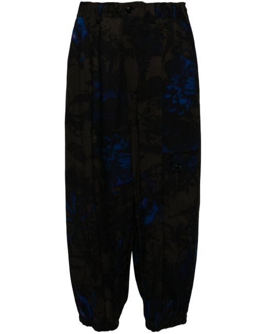 Pantaloni affusolati a vita alta di Y's Yohji Yamamoto in Black