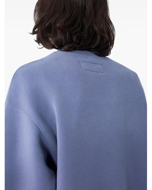 ERL Blue Logo-Embroidery Sweatshirt for men