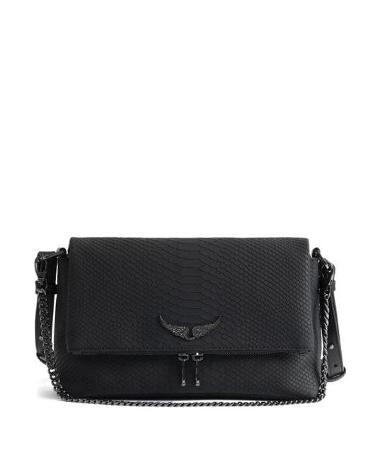 Zadig & Voltaire Black Rocky Ii Soft Savage Bag