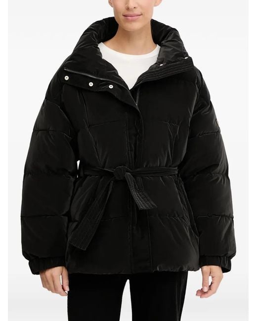 Plumífero con cinturón EA7 de color Black