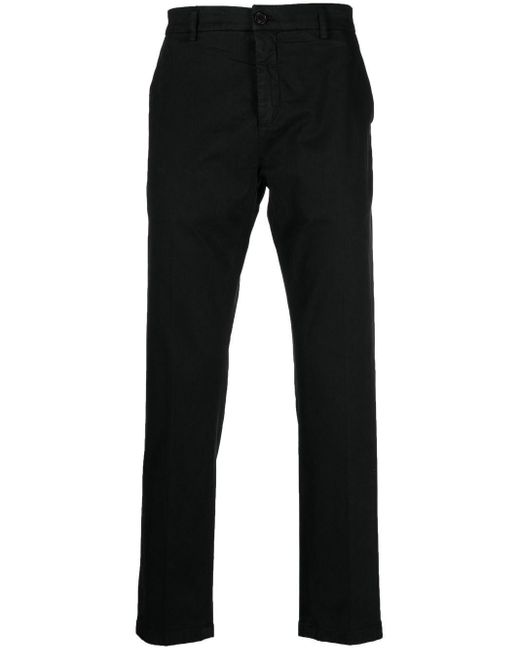 Department 5 Black Slim-Cut Leg Chino Trousers for men