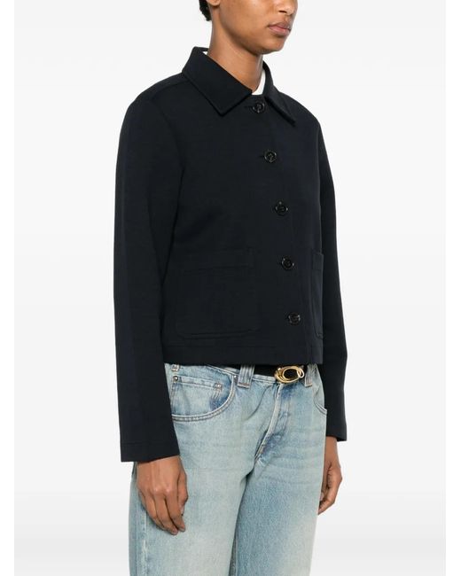 Marc O' Polo Black Button-Up Patch-Pocket Jacket