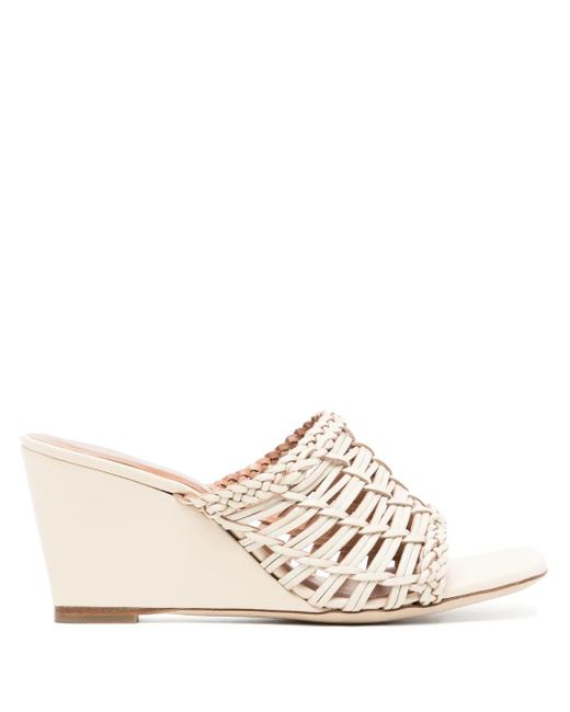 Staud Natural Blair Wonven-Design Wedge Sandals