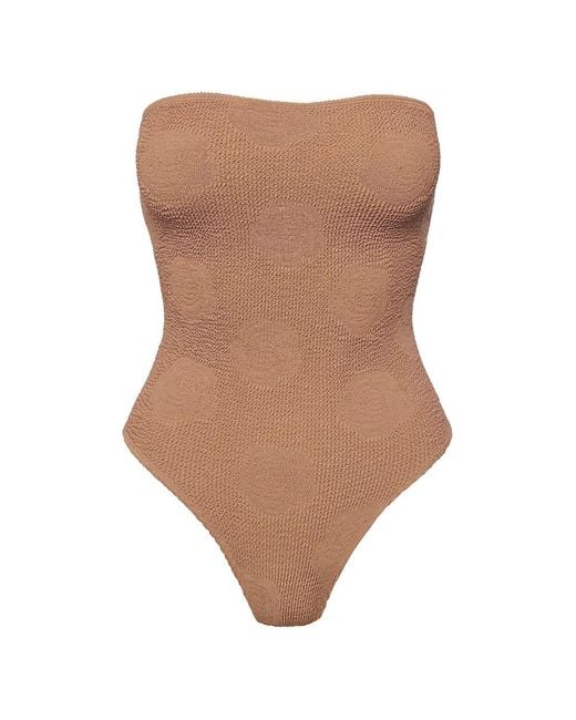 SOFIA ERHAN Brown Kaya Strapless One-Piece