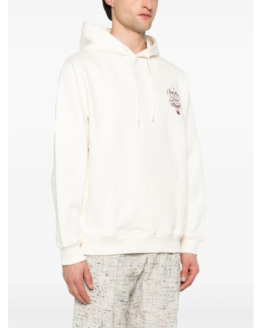 メンズ Drole de Monsieur Vignes スローガン パーカー White