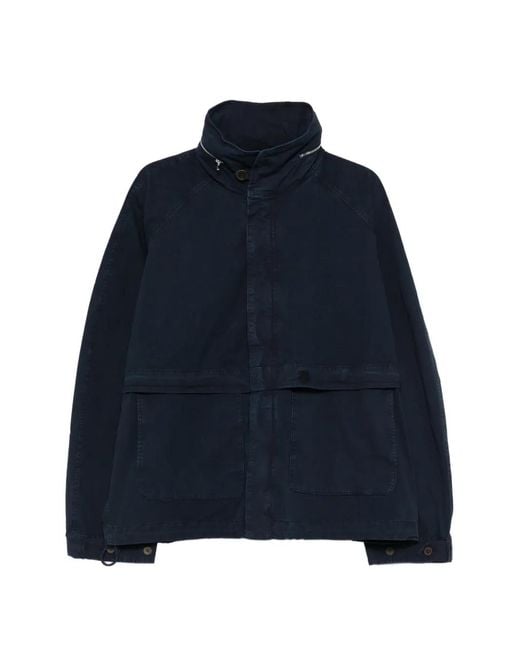 RANRA Blue Embroidered-Motif Jacket for men