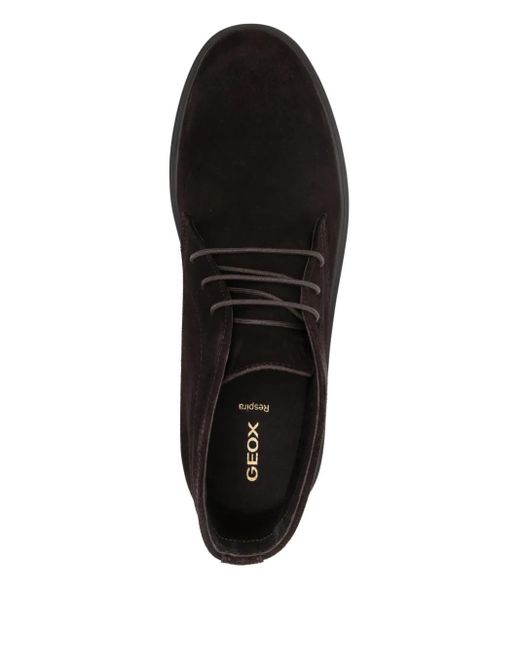 Stivaletti Stringati di Geox in Black da Uomo