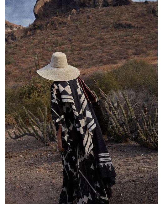 Johanna Ortiz Black Secret Garden Geometric Maxi Dress